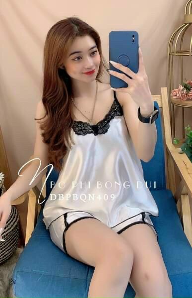 Đồ ngủ sexy nữ 2 dây PHI LỤA ? đồ bộ mặc nhà hai dây Set ngủ Chất PHI LỤA Mát Mềm Mại Gợi Cảm ( from dưới 58 kí )