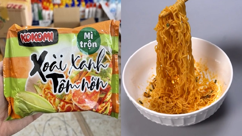 Mì trộn xoài xanh tôm nõn Kokomi