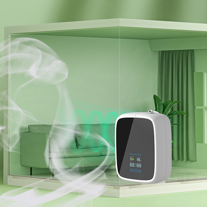 500Ml Aroma Diffuser Hotel Air Freshener Wall-Mounted Essential Oil Diffuser Black EU Plug