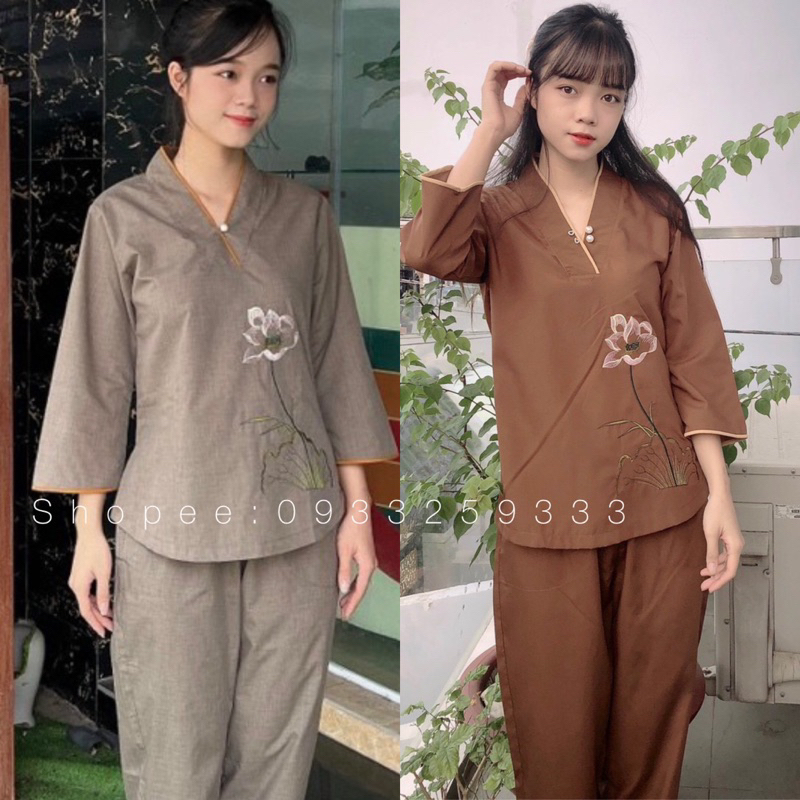 Đồ Lam Đi Chùa # Nút Ngọc Cao Cấp