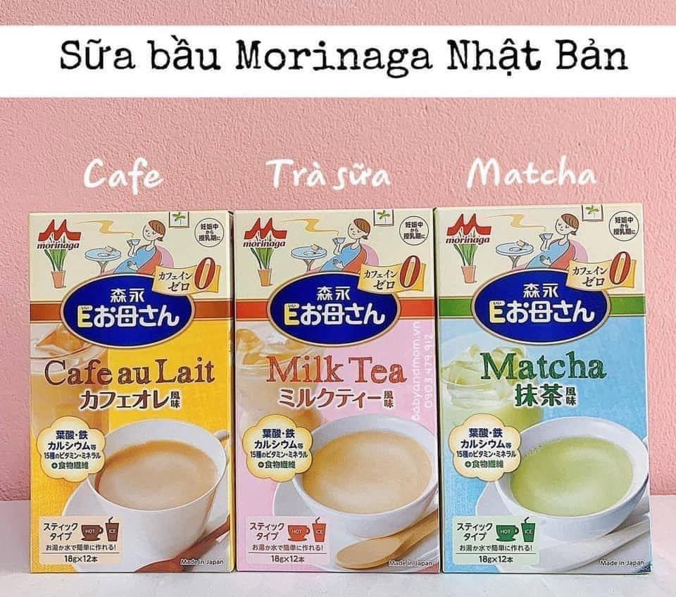 Sữa bầu Morinaga Nhật Bản vị Matcha, Trà sữa