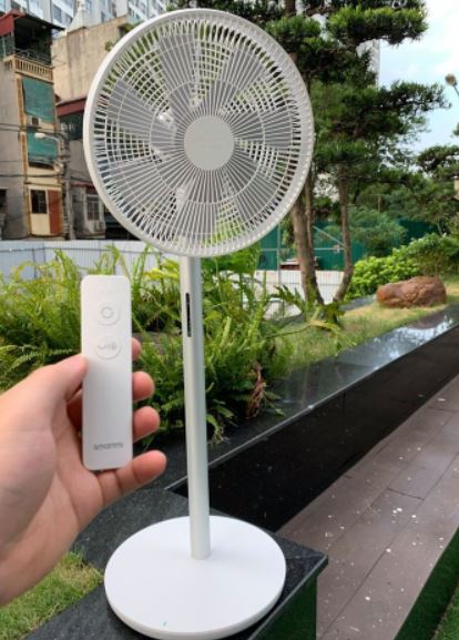[Hàng cao cấp] Quạt tích điện Thông Minh Smartmi Gen 3 (ZLBPLDS05ZM) , Wireless fan– Bản Quốc Tế (Kèm điều khiển), Điều khiển qua MI APP, 100 cấp độ gió, 4 góc độ xoay