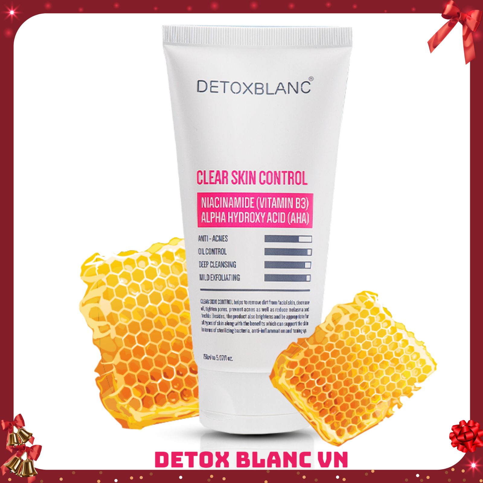 Bộ xóa mụn bọc mụn trứng cá Detox Blanc