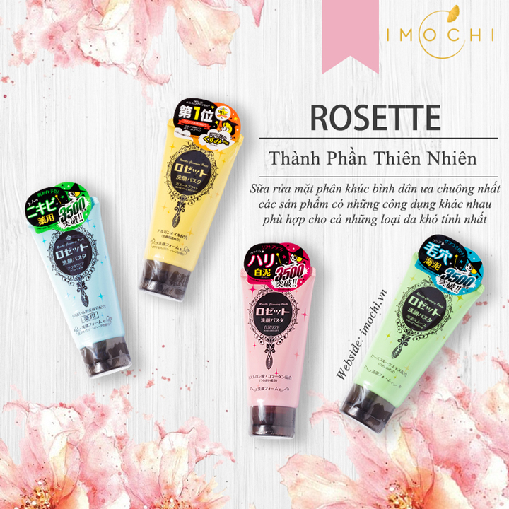 Sữa Rửa Mặt Rosette Nhật Bản 120g