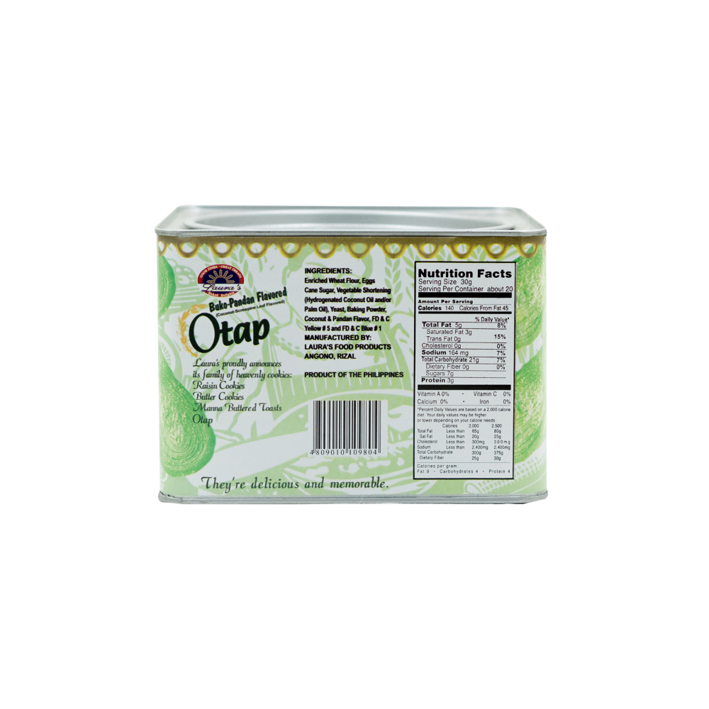 Biscotti Otap Di Laura - Gusto Buko Pandan, Confezione Da 600g