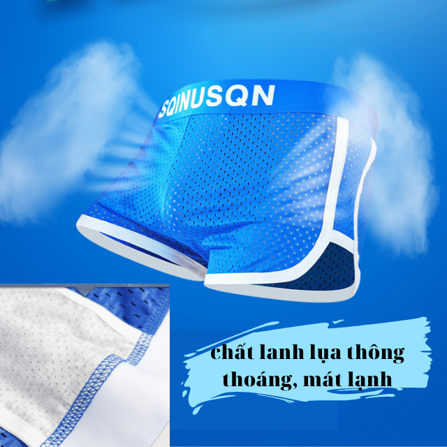[ Combo 4 sp ] Quần lót nam chất lụa lạnh  cao cấp