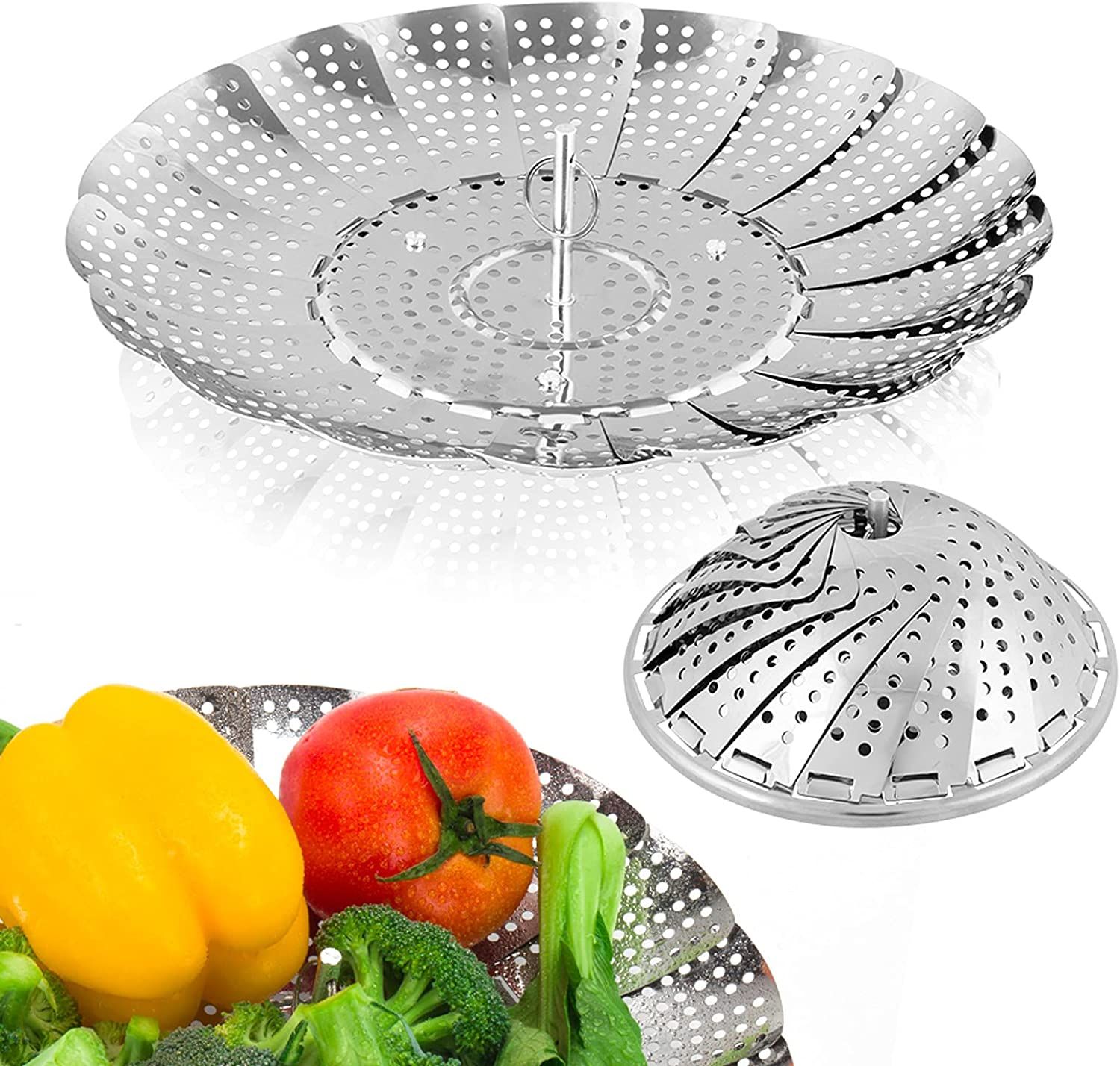 Lotus Steamer for Momo Making Stainless Steel 18 Cm 7.1 Inch Kitchen Home Appliance.