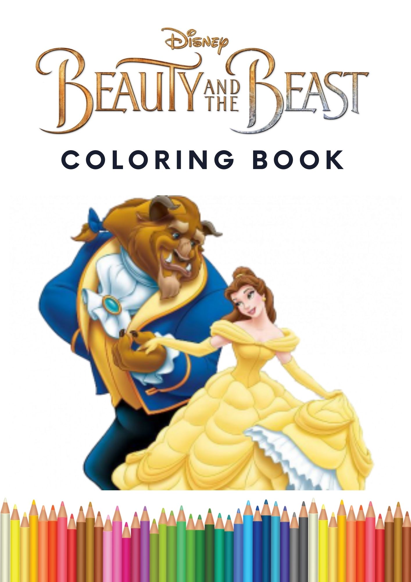 Beauty and The Beast Coloring Book for Kids Lowest Price Guaranteed ...