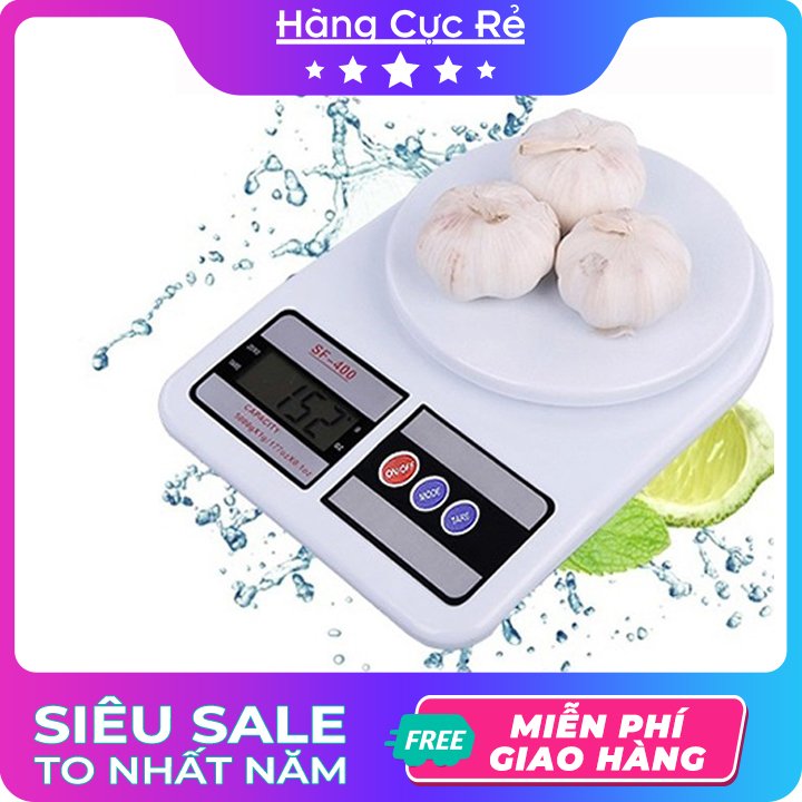 Cân điện tử để bàn 7kg tiện dụng, chính xác đến từng gram + Tặng kèm 2 pin, giúp nấu ăn, đi chợ, buôn bán rất tiện lợi - Shop Hàng Cực Rẻ