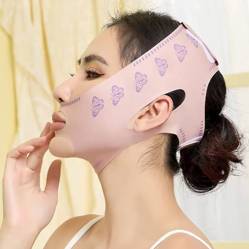 Face Bandage Breathable V Face Band Cheek Lift Up Anti Wrinkle Face Thin Mask Reduce Double Chin V-Line Shaping Bandage. 