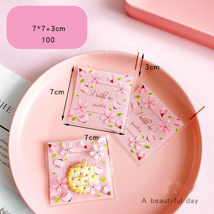 Túi dán đựng bánh kẹo 7x7 cm