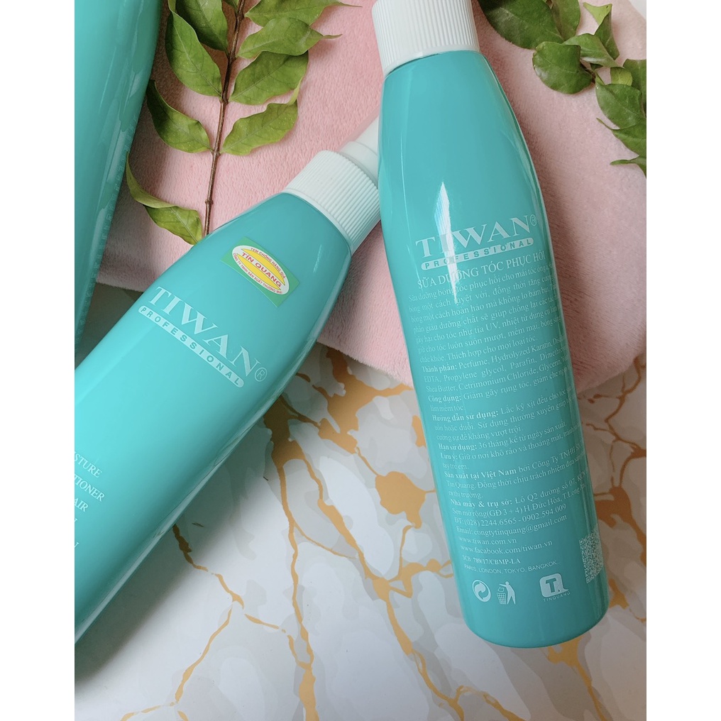 SỮA DƯỠNG TÓC TIWAN 250ML  chai xanh