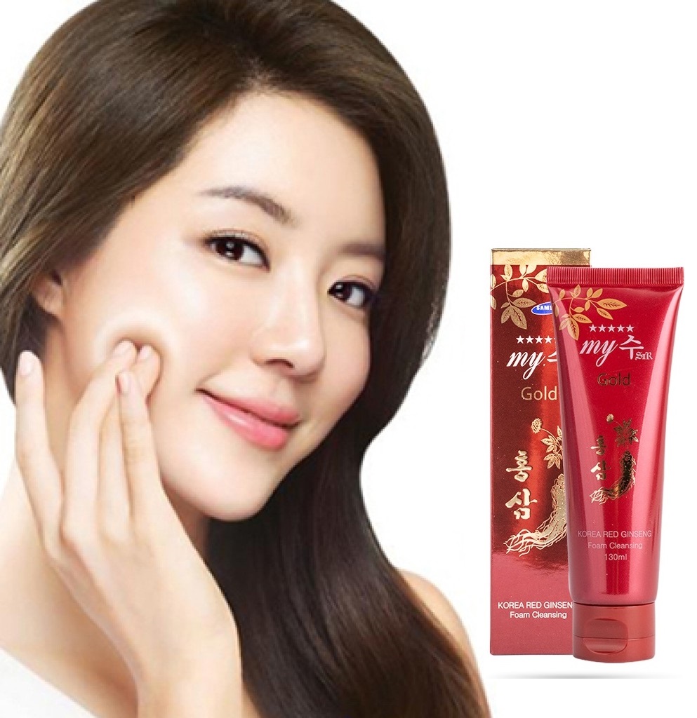 Sữa rửa mặt hồng sâm đỏ Hàn Quốc My Gold