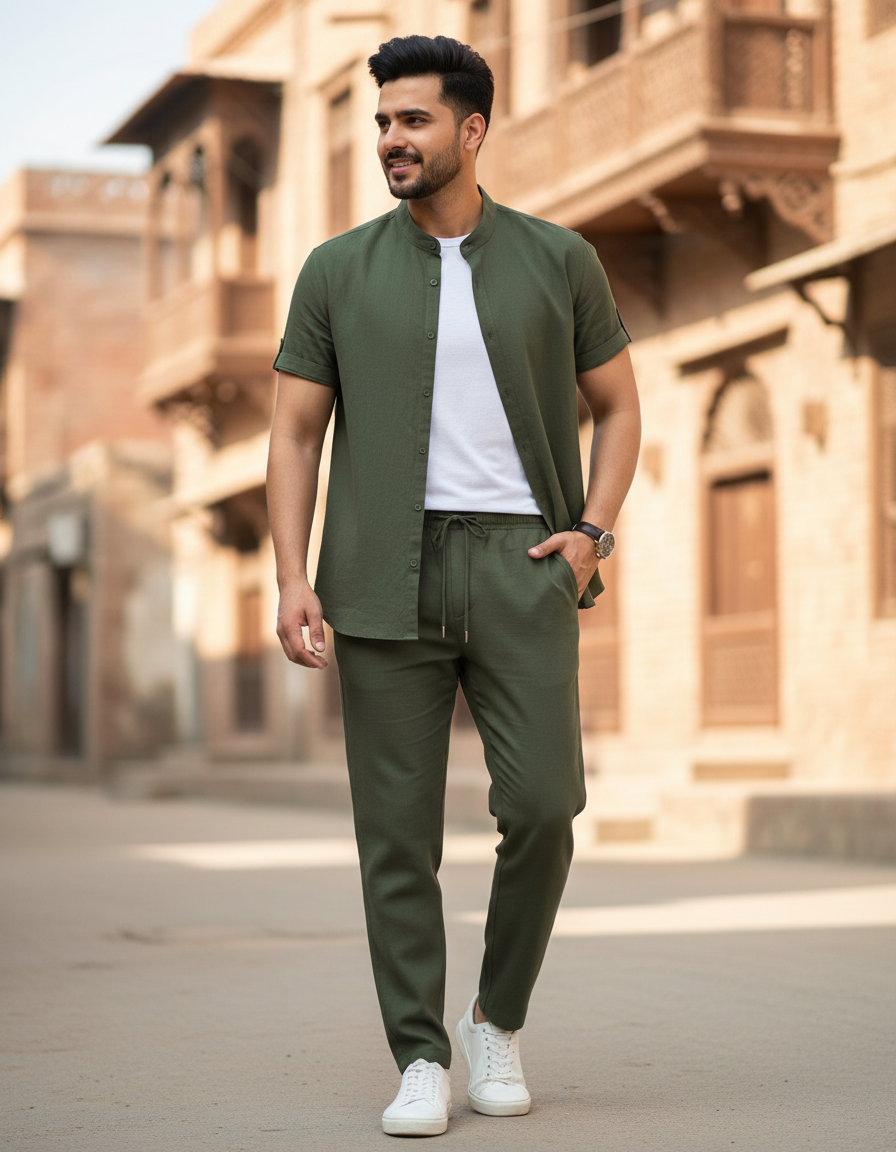 Summer%20Breeze%20Collection:%20Men's%20Stylish%20Breathable%20Half-Sleeve%20Shirt%20&%20Trouser%20%E2%80%93%20Lightweight%20Comfort%20for%20Hot%20Days!%20-%20Image%203