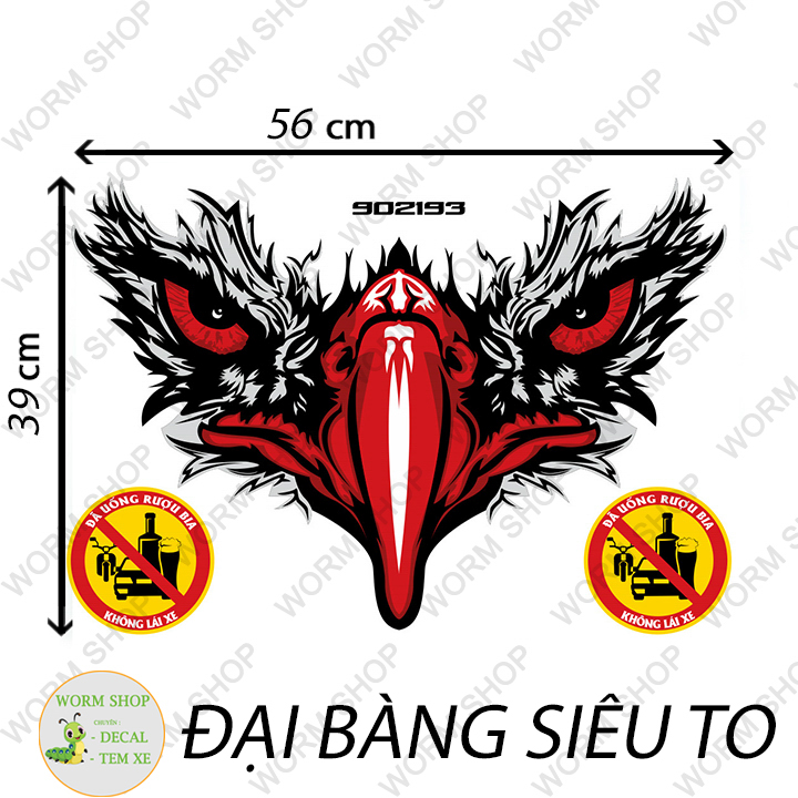 TEM MỎ ĐẠI BÀNG  - Tem 3 lớp cao cấp