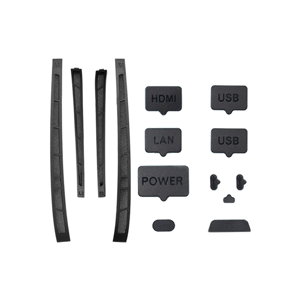 14Pcs Black Dust Plug Dust Screen For PS5 Slim Console Silicone Dust Protector Antidust Cover Dustproof Plug for PS5 slim Game Console Accessories