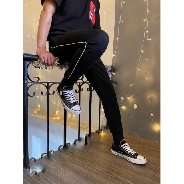 Quần Jogger Nam 1 Sọc Thun POLY Mịn Mát Có BigSize