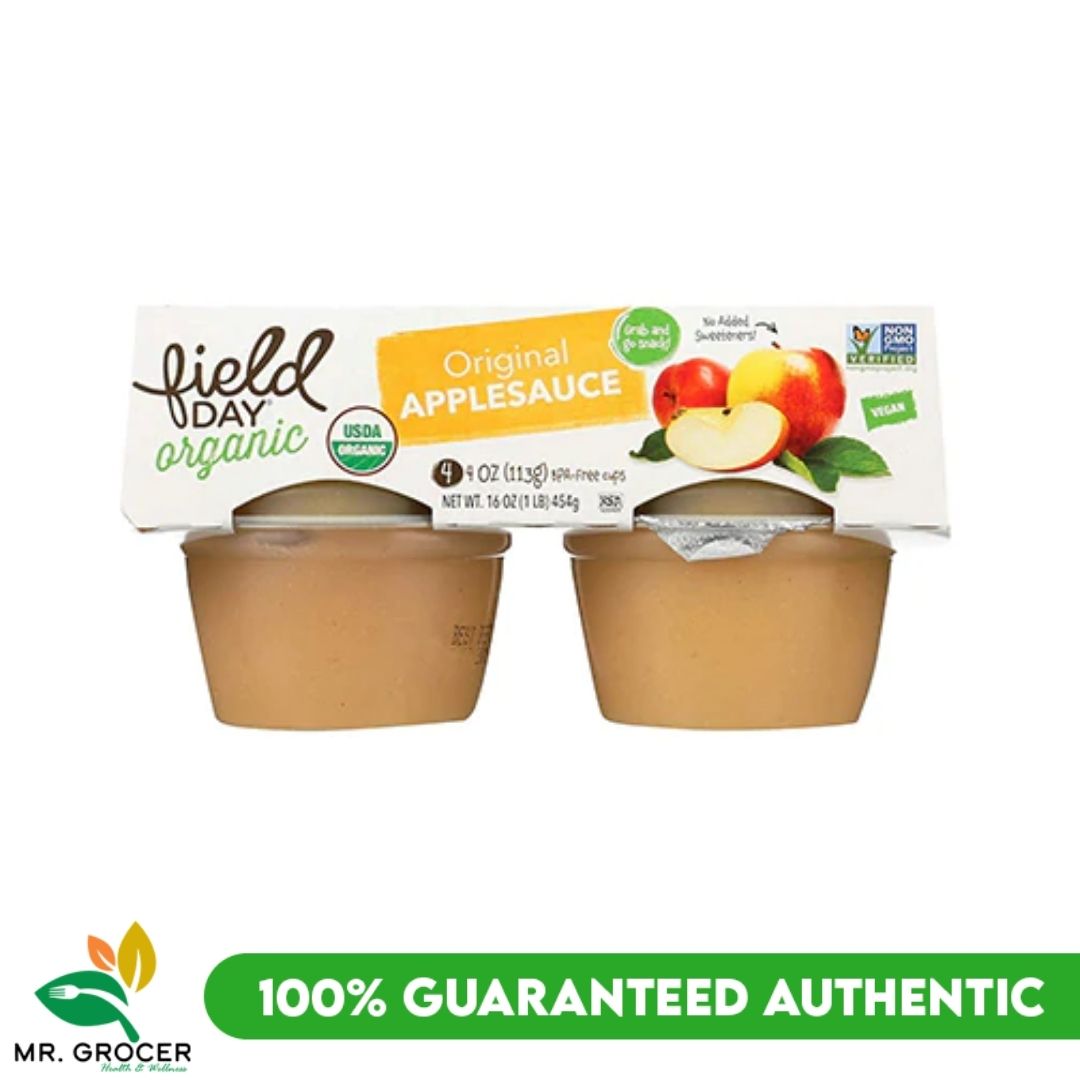 Field Day Organic Original Applesauce 4Pack Cups 454g Lazada PH