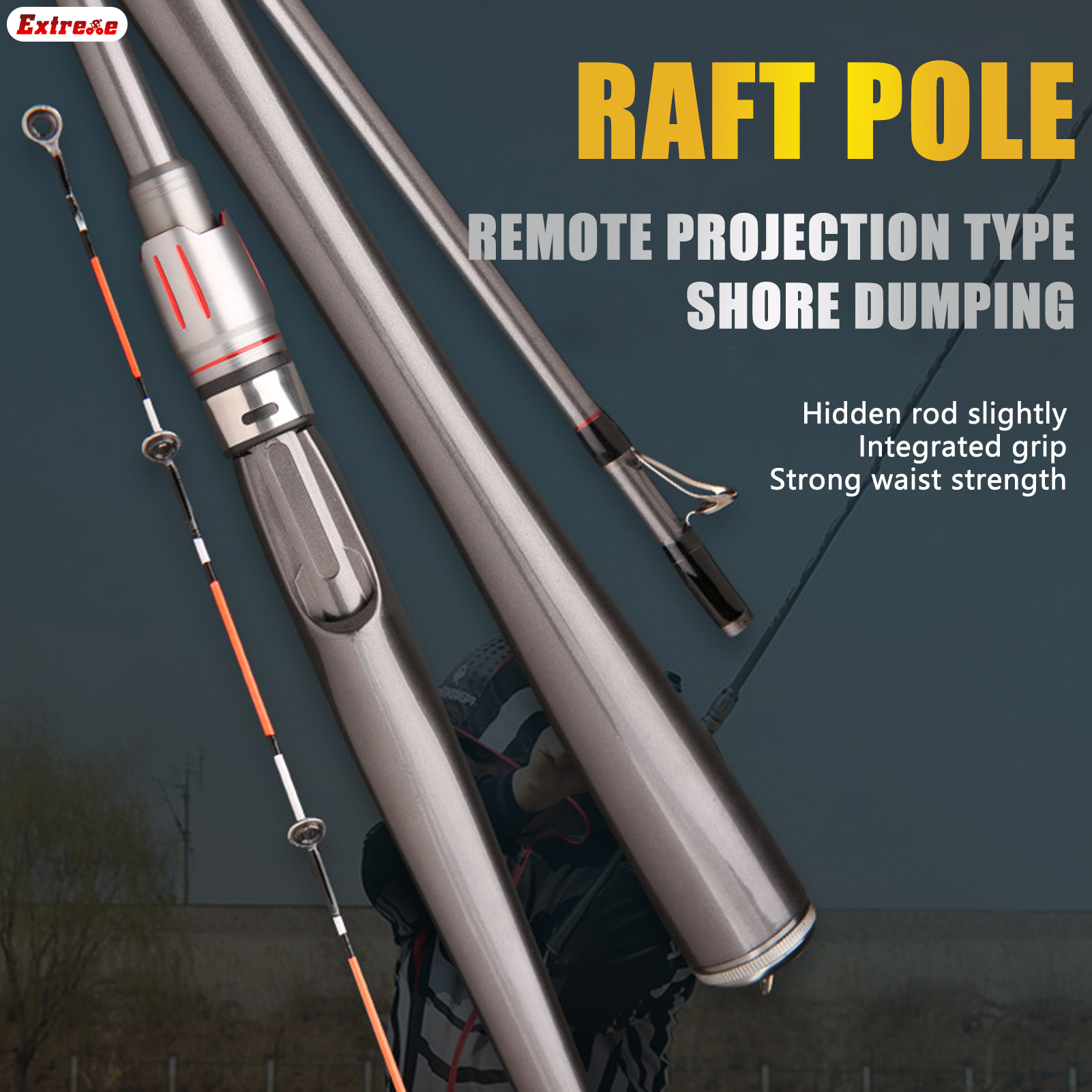 Extreme High Sensitivity Thickened Fishing Rod Ergonomics Antislip Handle Fishing Rod for Outdoor Fishing Enthusiasts
