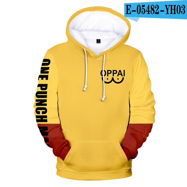 Clothing Oppai Hoodie Lazada New Anime One Punch Man Saitama Oppai