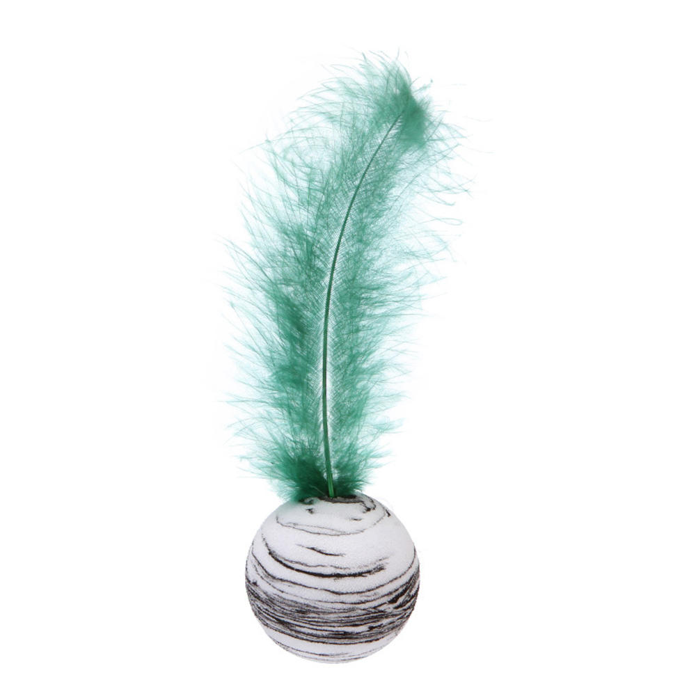 Cat Toy Feather Ball Star Ball Interactive Plush Toy Pet Supply