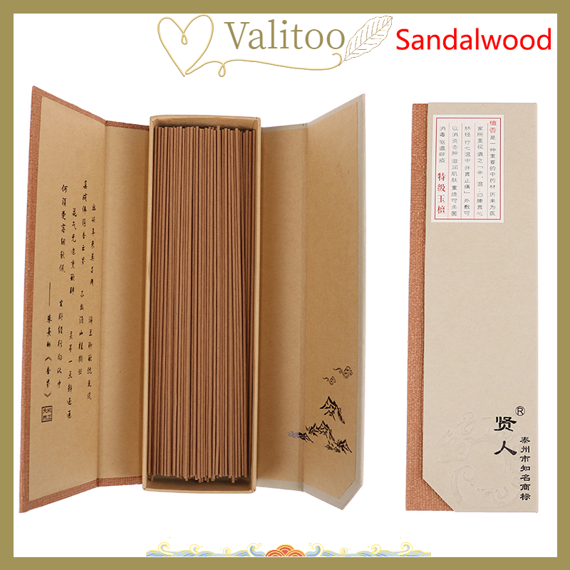 Natural Sandalwood Incense Stick Aromatic Incense Clean Air Sleep Aid Wormwood