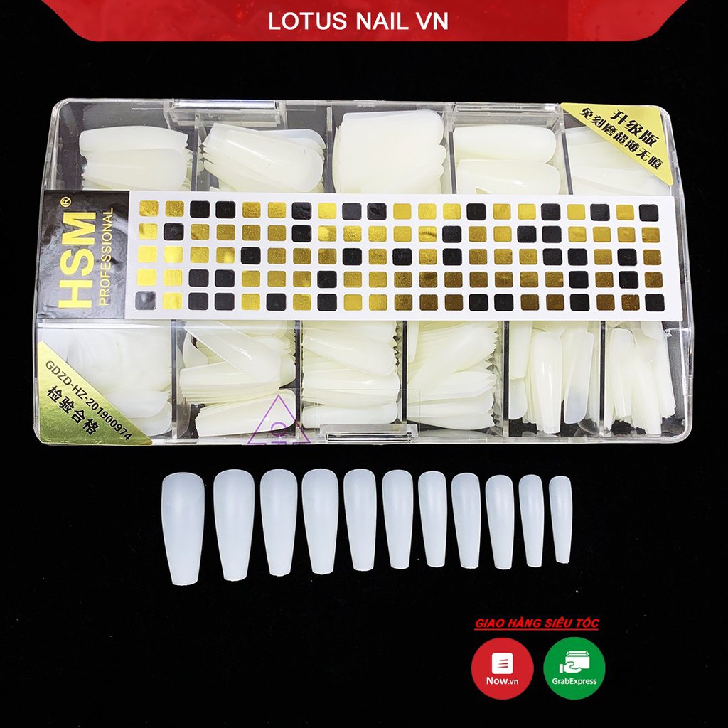 Móng úp HSM thang nhám sẵn chuẩn phom- Cheap nail