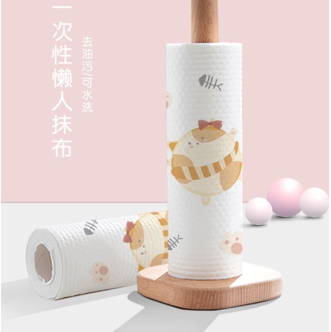 Oil absorbing paper roll-multifunctional kitchen dishcloth-super long reusable washable