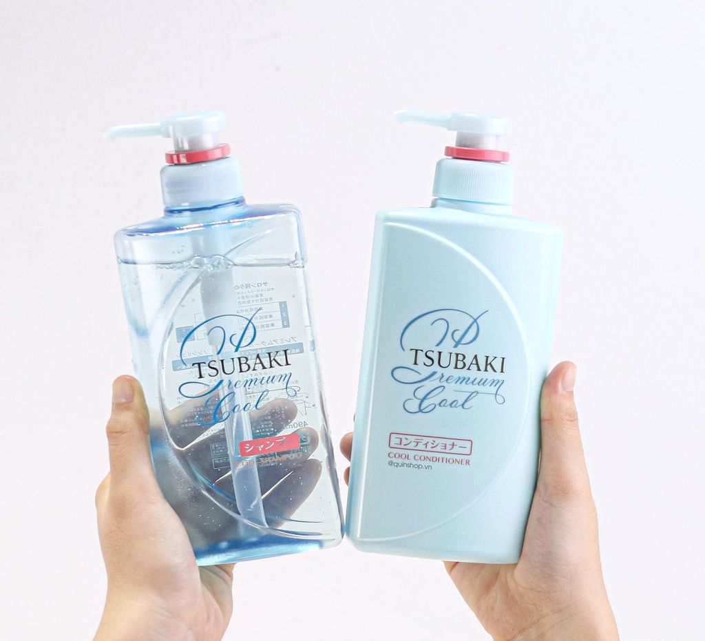 Bộ Gội Xả Sạch Dầu Mát Lạnh Tsubaki Premium Cool Set