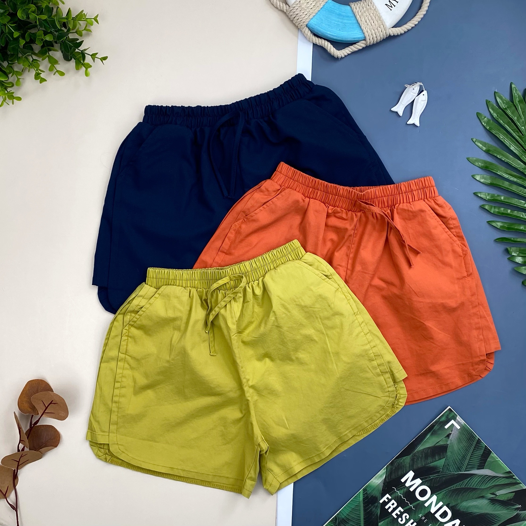 [SIZE ĐẠI] Quần đùi kaki bé gái 27-45kg