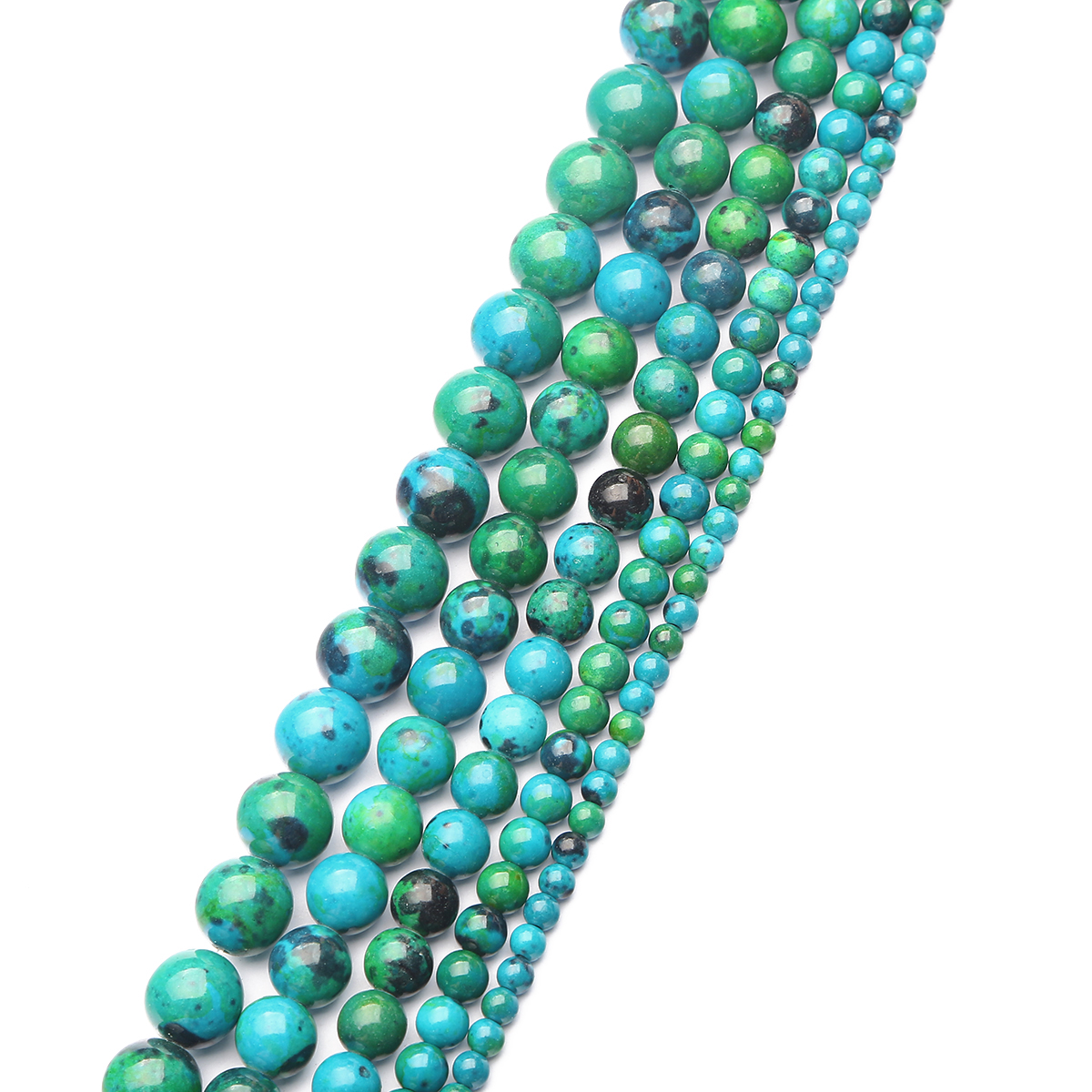 4/6/8/10/12mm Synthetic Phoenix Stone Loose Round Beads for DIY Bracelet Necklace Earring Jewelry Making Accessories