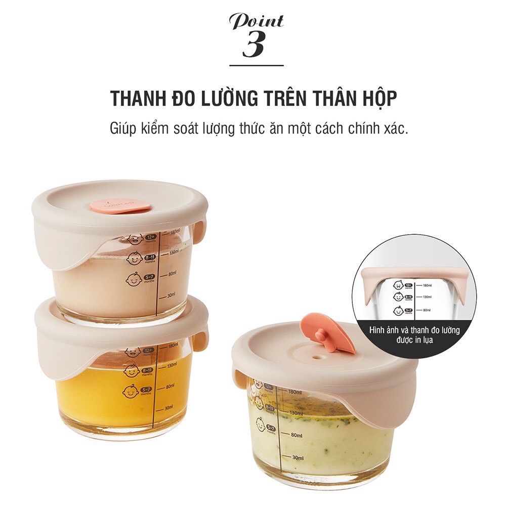 Bộ 3 Hộp Thủy Tinh Lock&Lock Dung Tích 230ml x3 LLG508S3