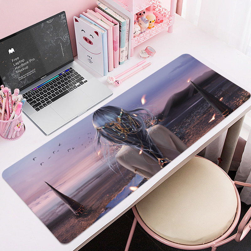 ACG Anime Mouse Pad E-sports Internet Celebrity IP Super Large Computer Desk Mat Keyboard Pad Office Desk Pad to Diagram Customization.
