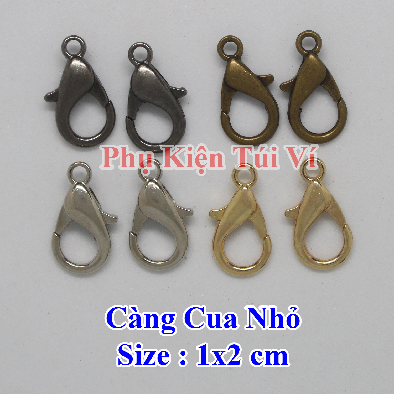 Càng cua nhỏ 1*2cm làm túi xách