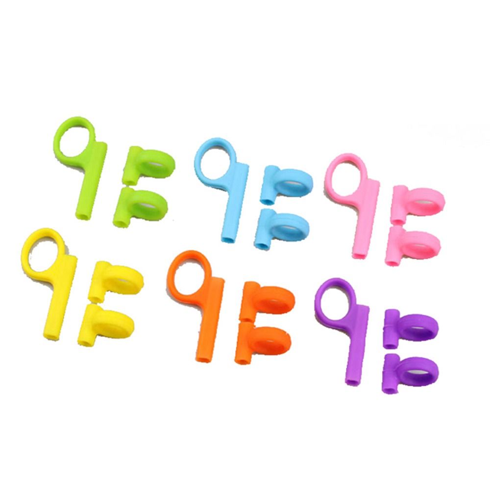 DILASSO Eating Practice Chopsticks Kids Holding Chopsticks Correcting Ring Kitchen Tableware Silicone Eating Practice Chopsticks Accessories Portable Finger Sets Kitchen Tableware Kids Enlightenment