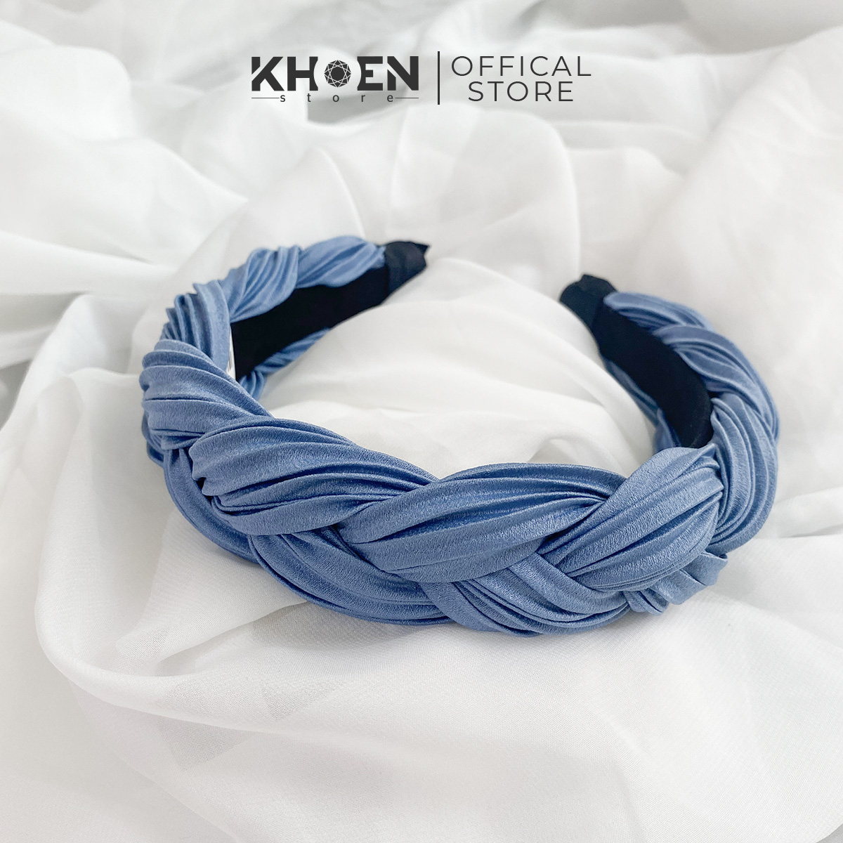 Cài tóc - Băng đô dạng mấn bính sọc xếp li (Nhiều màu) - Khoen Store