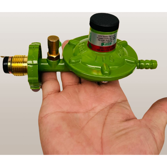 Van bếp gas tự động EXCEL +Dây gas Van ngắt gas an toàn + Kèm cổ dê Lắp bình xám, các loại bình van ngang ren trong
