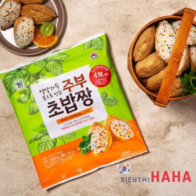 Vỏ đậu hũ bọc cơm hàn quốc SAJO 대림]주부초밥짱 160G