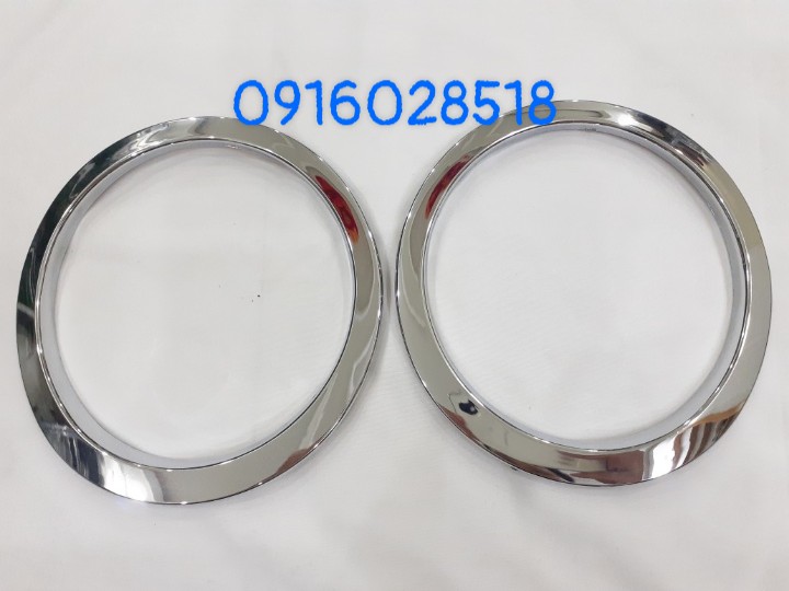 Ốp viền đèn gầm hyundai i10 hatback 2017-2018-2019-2020 phía sau, ốp đèn sương mù xe ô tô mạ crom