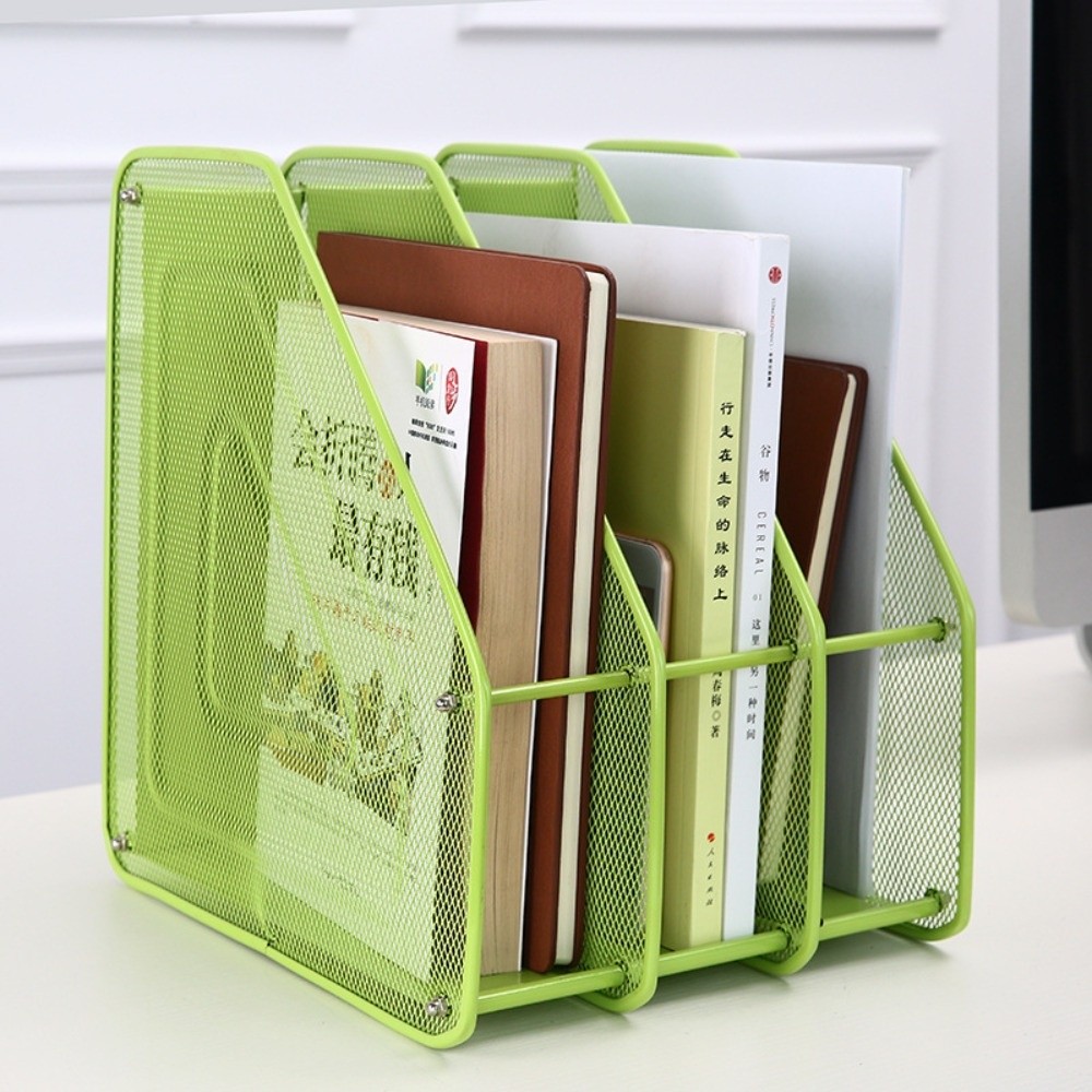 Reusable Wire Mesh Metal File Rack Data Rack Desk Shelf Standing ...