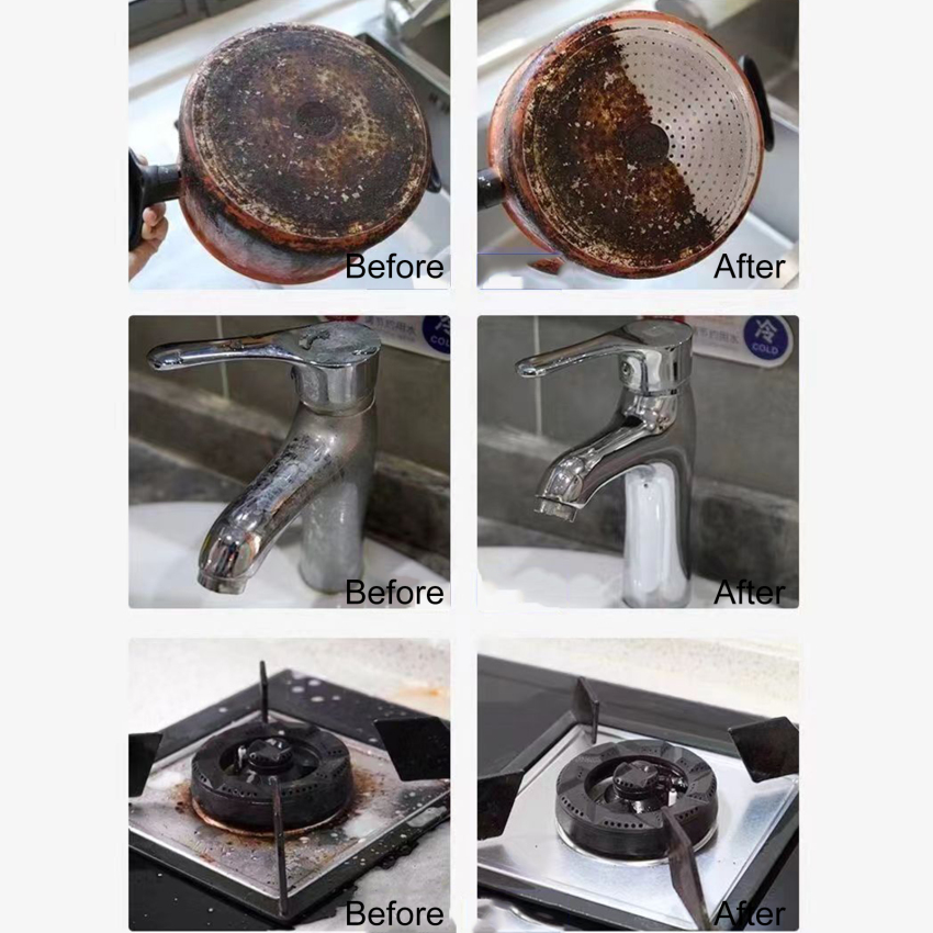 110g tạo bọt chất tẩy rửa đa chất làm sạch nhà bếp loại bỏ bụi bẩn nồi đổi mới sinh thái oxy bong bóng bột