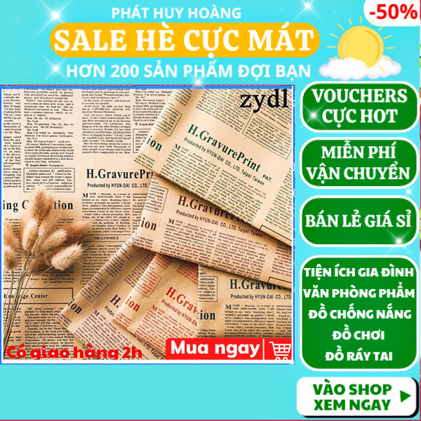 Gift wrapping paper vintage paper, gift wrapping paper vintage style, paper vintage newspaper gift wrap size 72x51 cm, paper leopard vintage luxury gift package, kraft paper package gift vintage style, Phát Huy Hoàng