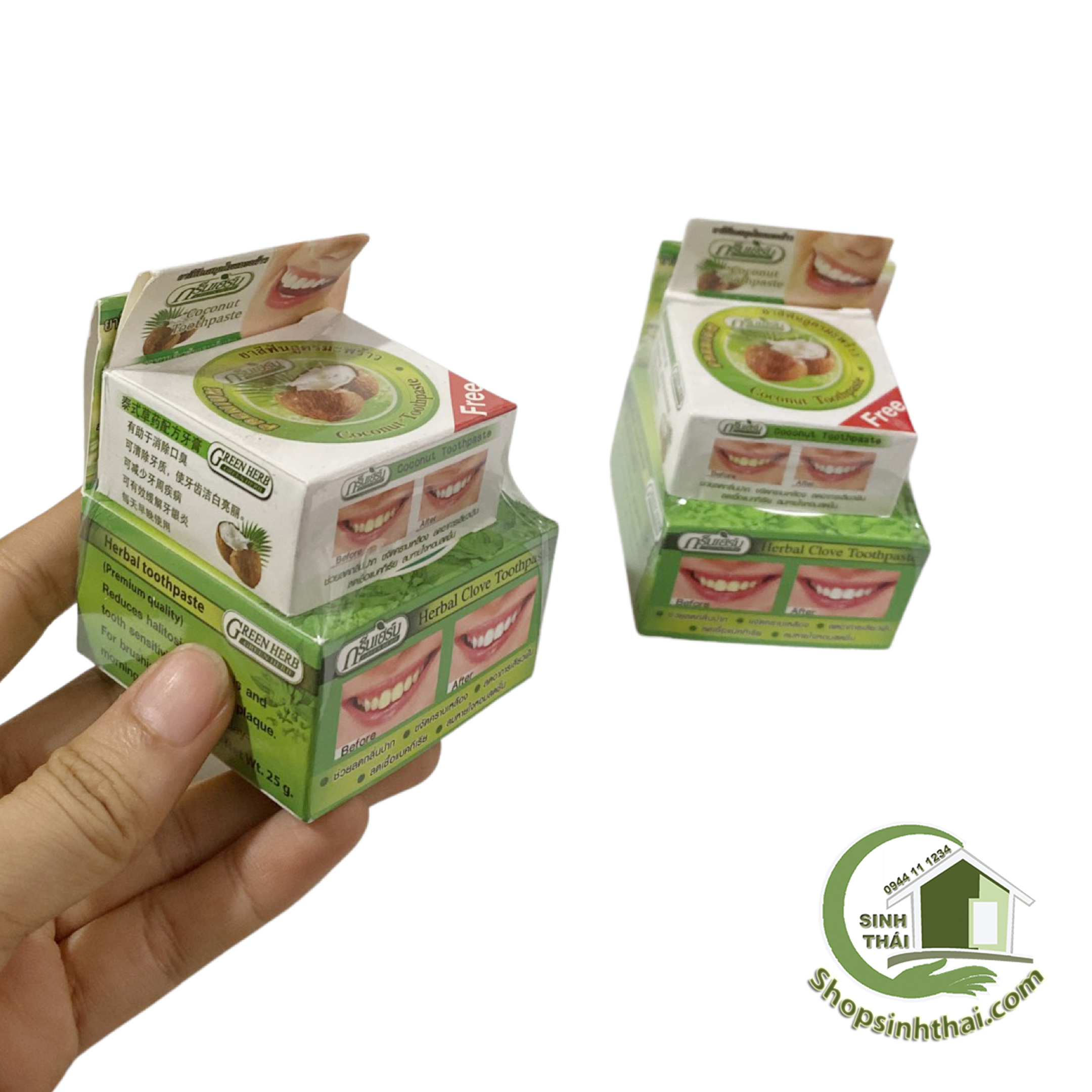 Cao dừa tẩy trắng răng - Kem làm trắng răng Thái Lan [ Kho sỉ ]