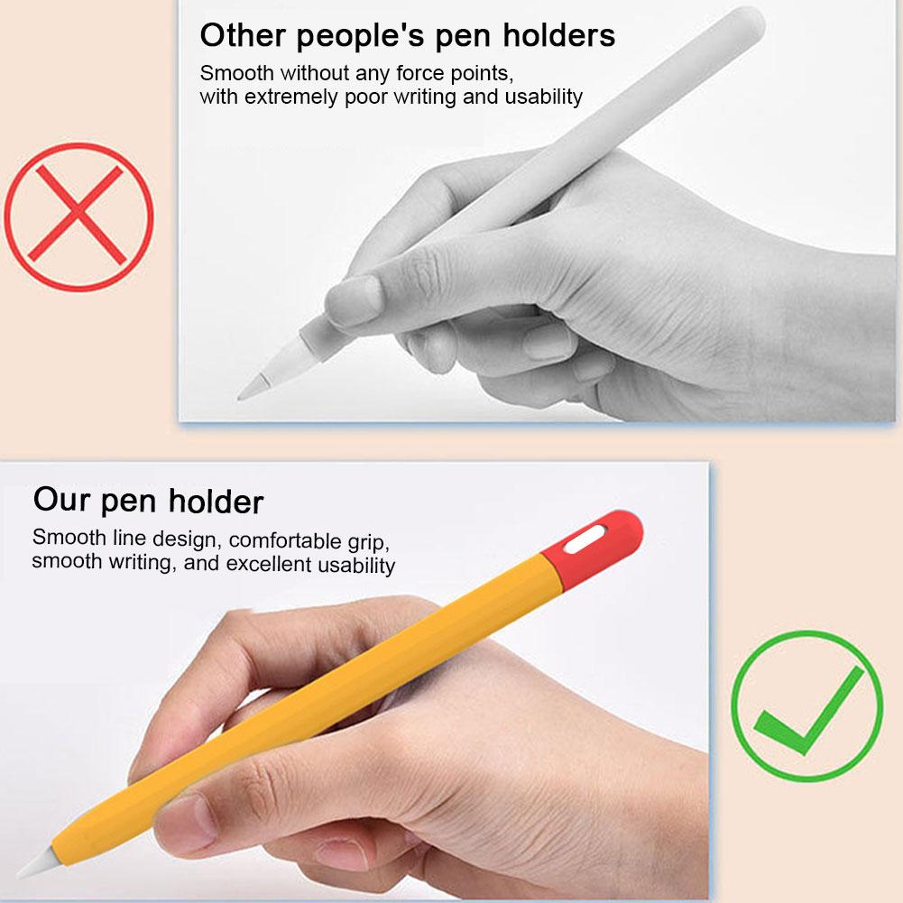 Stylus Pen Case For Apple Pencil 3 USB C Silicone Sensitive Stylus Pen Cover For Apple Pencil Case Anti-loss Cap Case. 