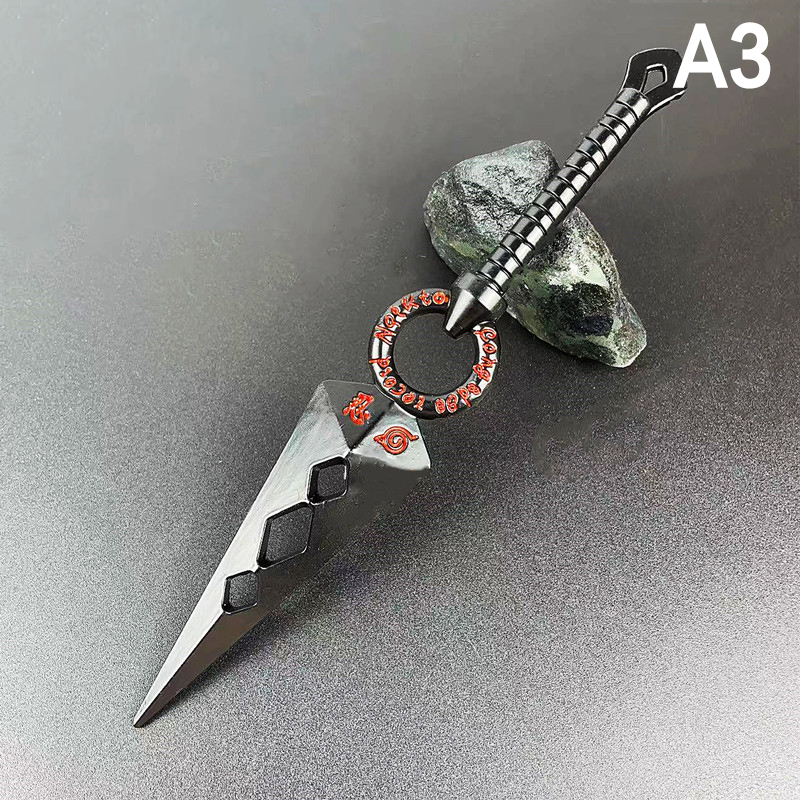 1/6PCS%2015cm%20Naruto%20Weapon%20Black%20Asuma%20Flying%20Thunder%20God%20Alloy%20Model%20Real%20Steel%20MIRRORRR%20-%20Image%204