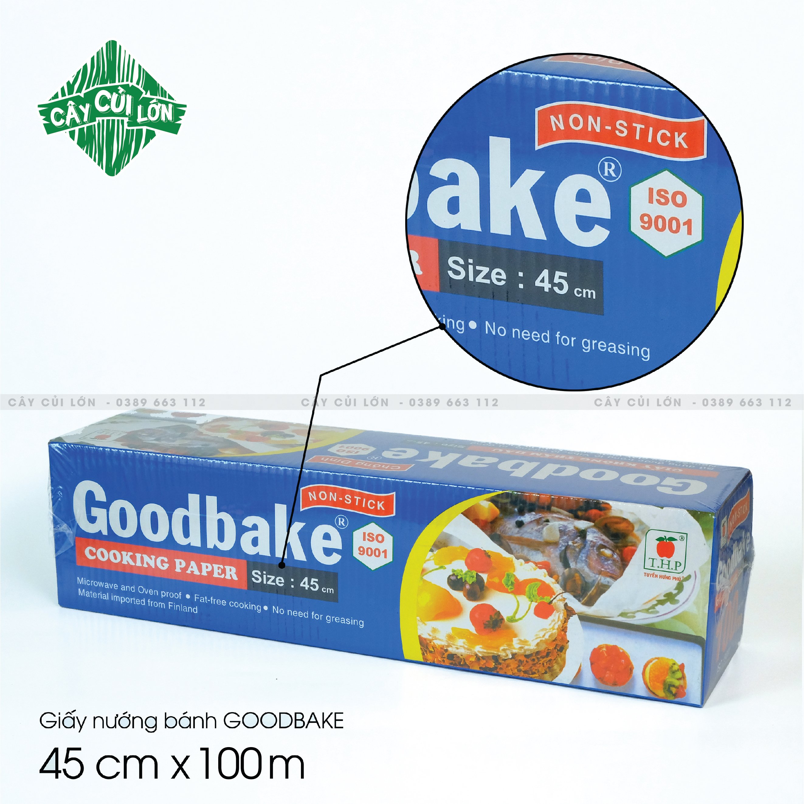 Giấy nướng goodbake 45cm x 100m