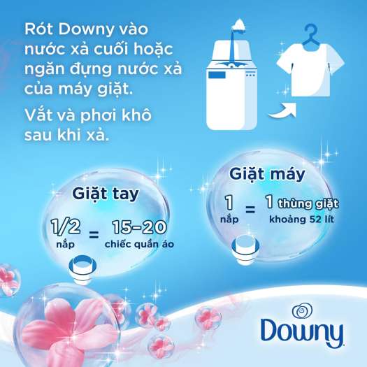 NƯỚC XẢ VÀI DOWNY LÀN GIÓ MÁT 1.5L