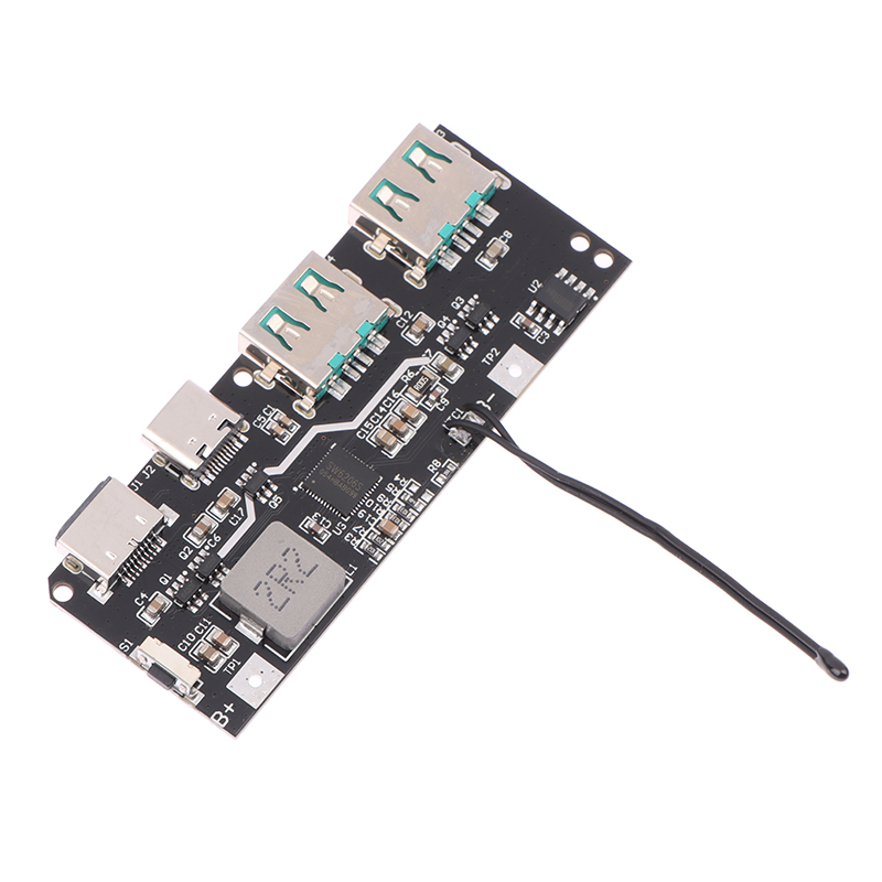 QC4.0 QC3.0 LED Dual USB 5V 4.5A 22.5W Micro/Type-C USB Mobile Power Bank 18650 Charging Module Temperature Protection.