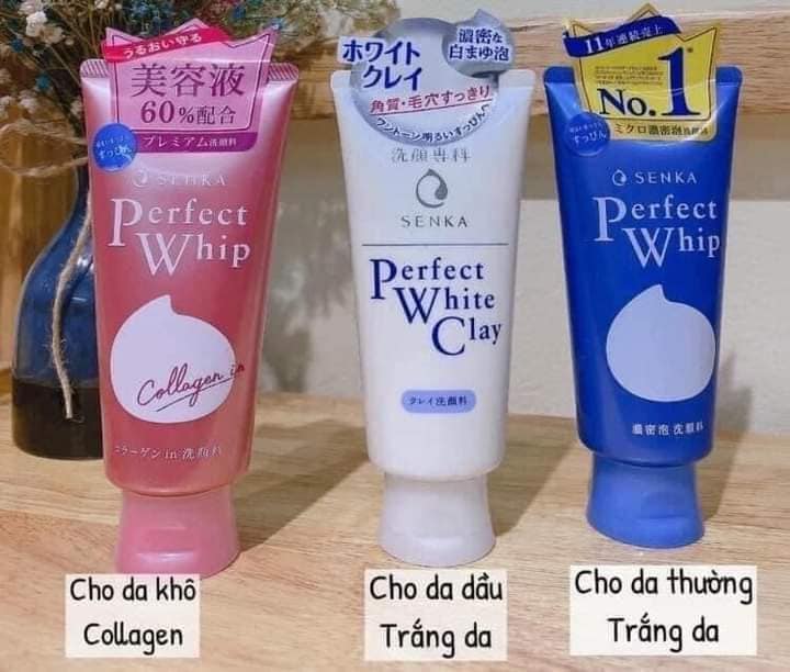 Sữa Rửa Mặt Senka Perfect Whip Nhật Bản