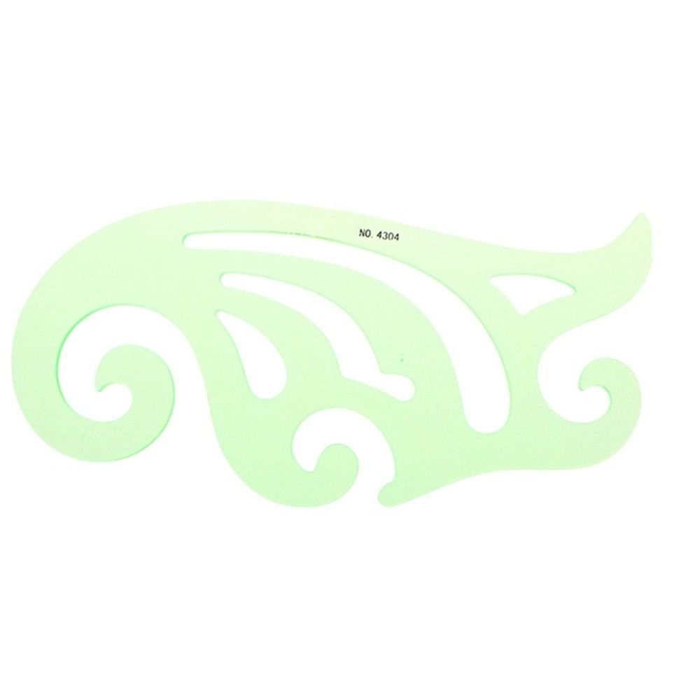 Over Shape Ruler Transparent Students Measuring Tool Oval Green Multi Shaped Template ...